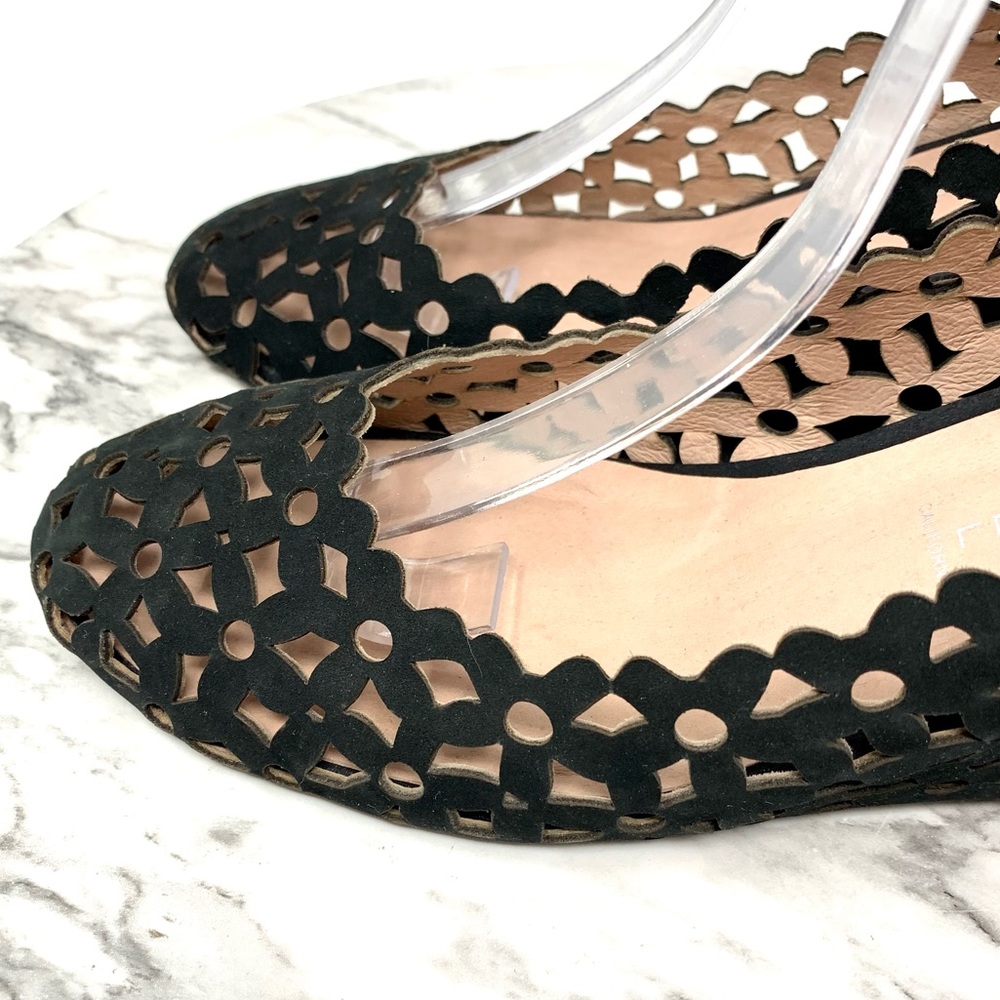 Jeffrey Campbell Delaisy Laser Cut Daisy Ankle Strap Wedges 9.5 Edgy Bohemian - Picture 15 of 16